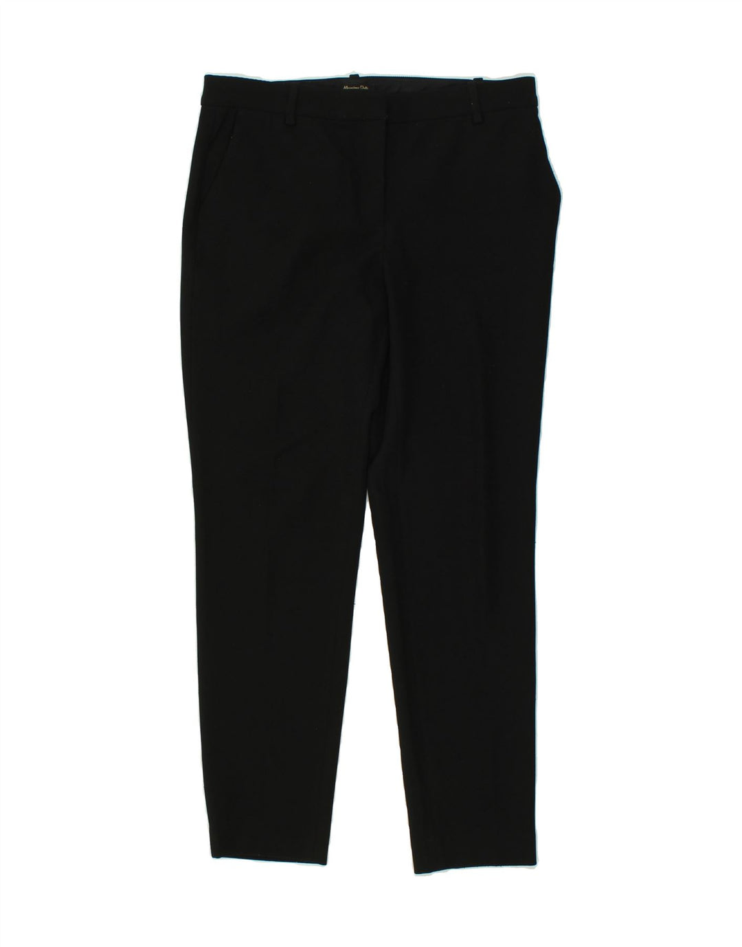 MASSIMO DUTTI Womens Slim Chino Trousers W30 L28 Black Polyester Vintage Massimo Dutti and Second-Hand Massimo Dutti from Messina Hembry 