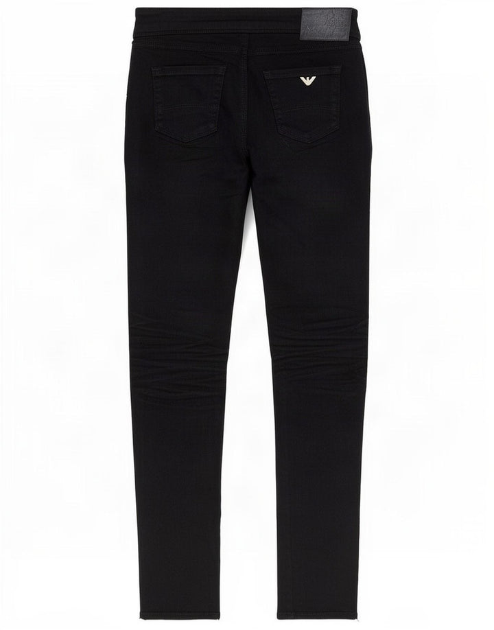Blugi skinny pentru femei Armani W26 L31 poliester negru