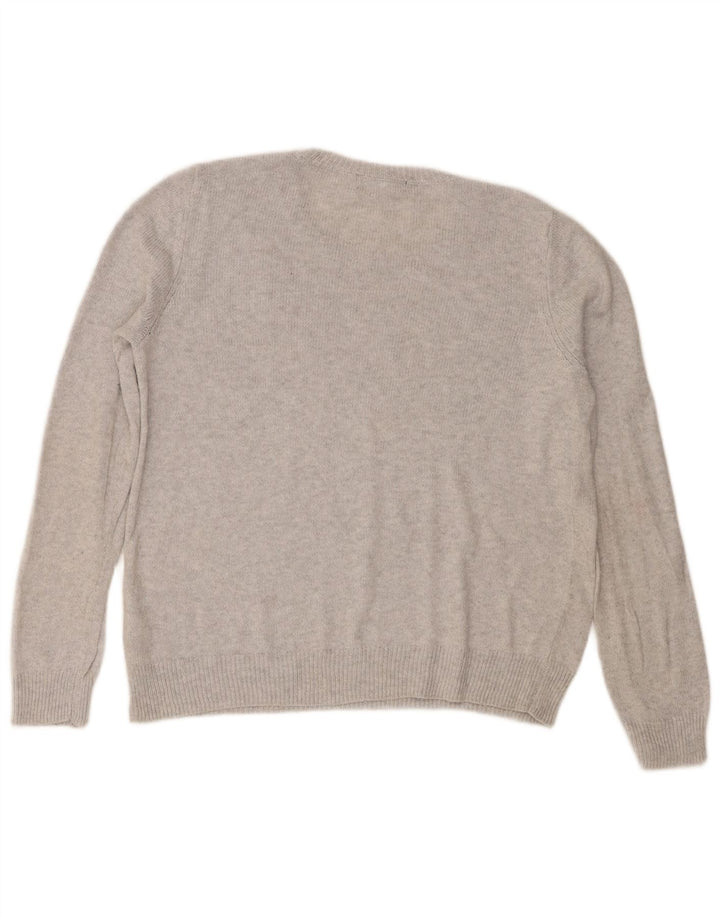 Pulover pentru femei Marks & Spencer cu decolteu rotund UK 14 Medium Gri de Crăciun