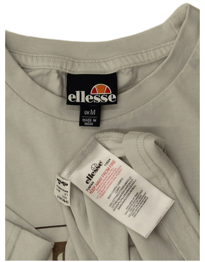Tricou grafic pentru bărbați ELLESSE Top din bumbac gri mediu