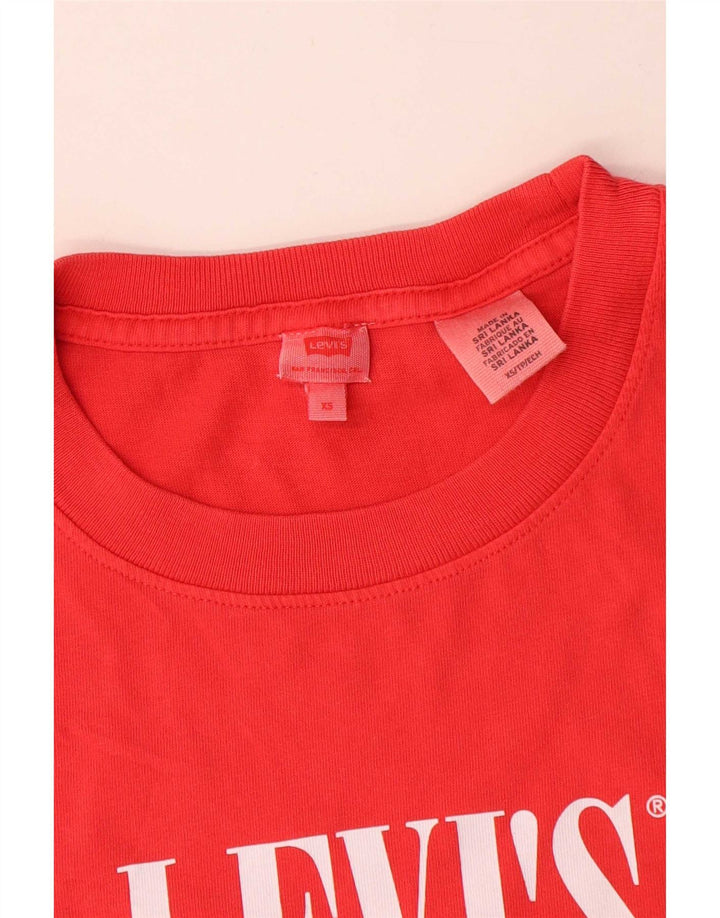Tricou cu grafic supradimensionat pentru femei Levi's Top UK 6 XS Red