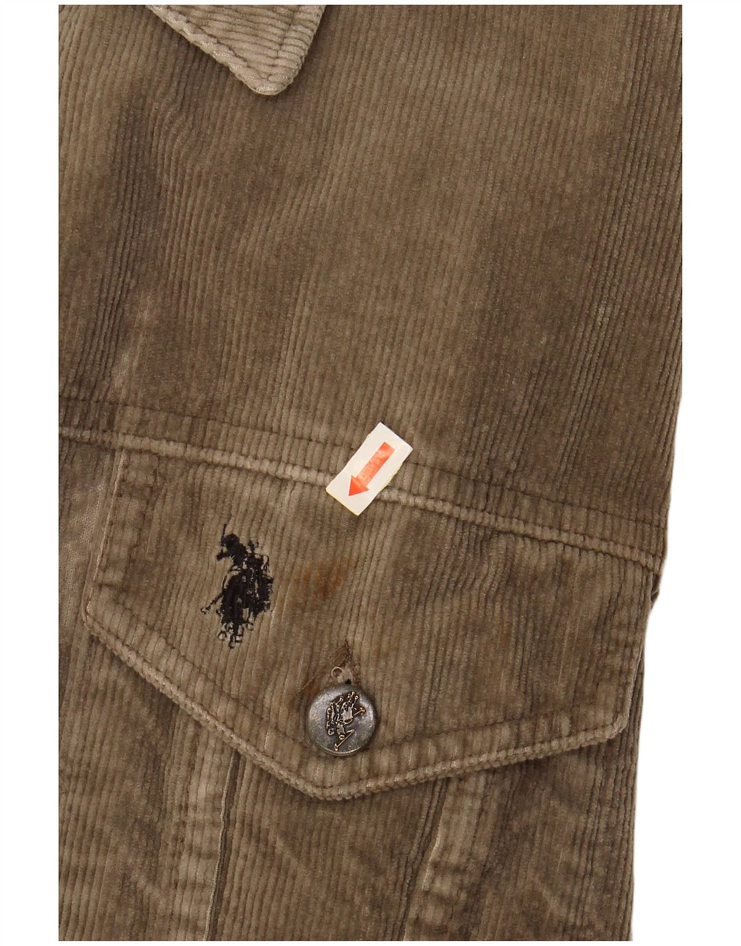 U.S. POLO ASSN. Jachetă din velur pentru bărbați UK 42 XL Bej