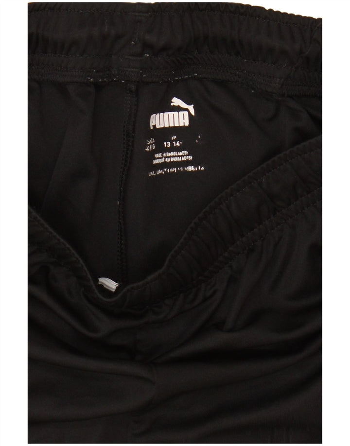 Pantaloni scurti sport Puma băieți 13-14 ani poliester negru