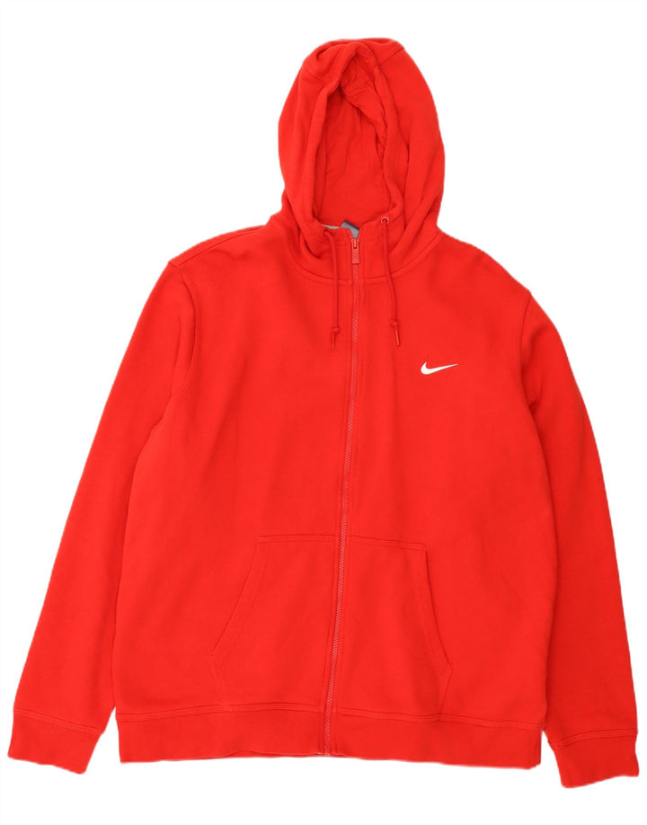 Pulover Nike pentru bărbați, cu fermoar, bumbac roșu 2XL