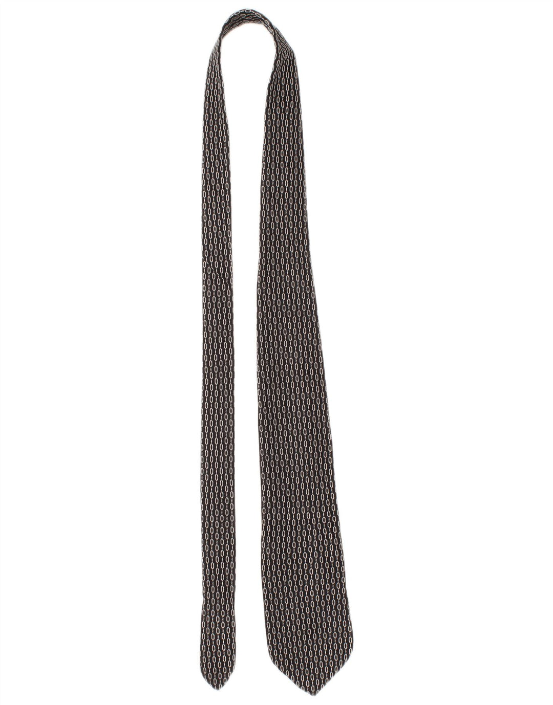 Cravată pentru bărbați Dolce & Gabbana Mărime Unică Negru Geometric Silk Classic