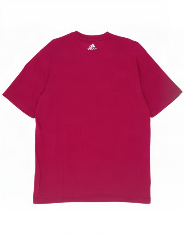 Tricou grafic pentru bărbați Adidas Top Medium Burgundy Bumbac