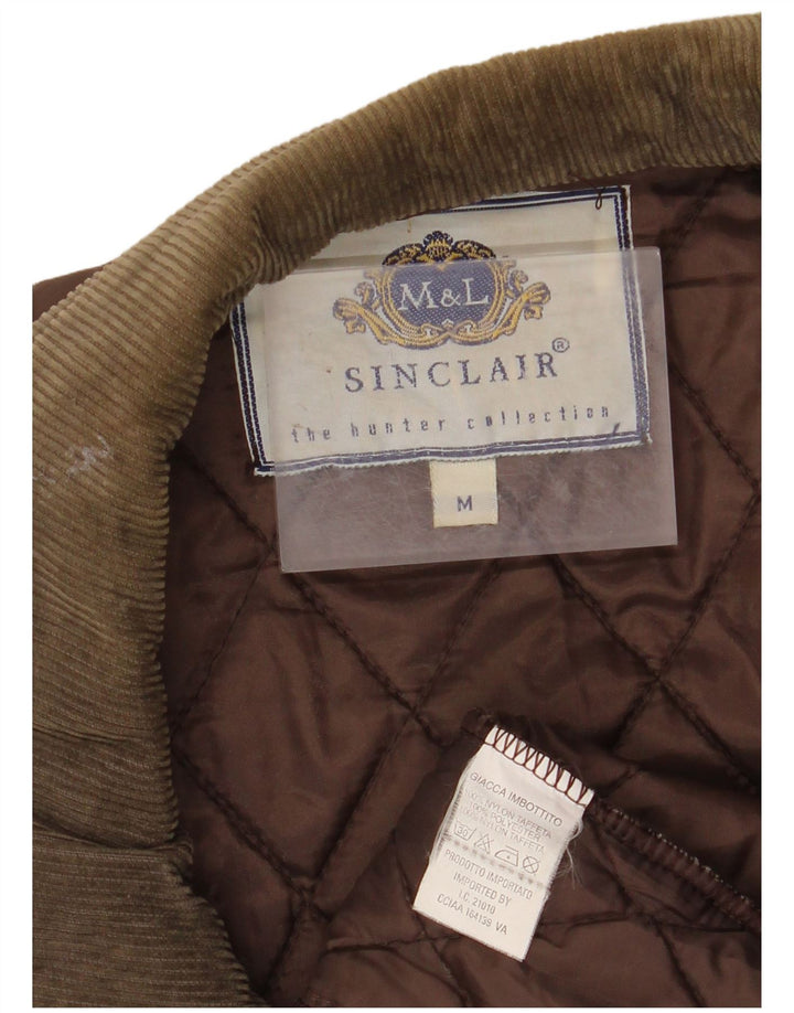 SINCLAIR Jachetă matlasată pentru bărbați UK 38 Medium Brown Nylon