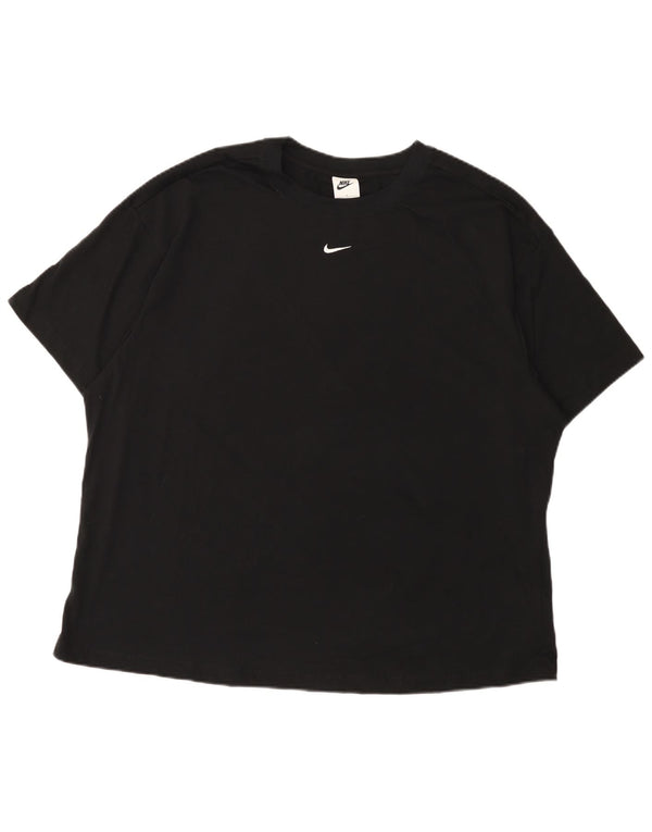 Tricou supradimensionat pentru femei Nike UK 18 XL, bumbac negru