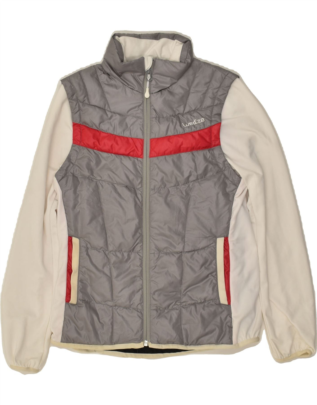 Jachetă căptușită pentru femei VINTAGE UK 6 XS Gri poliester color bloc