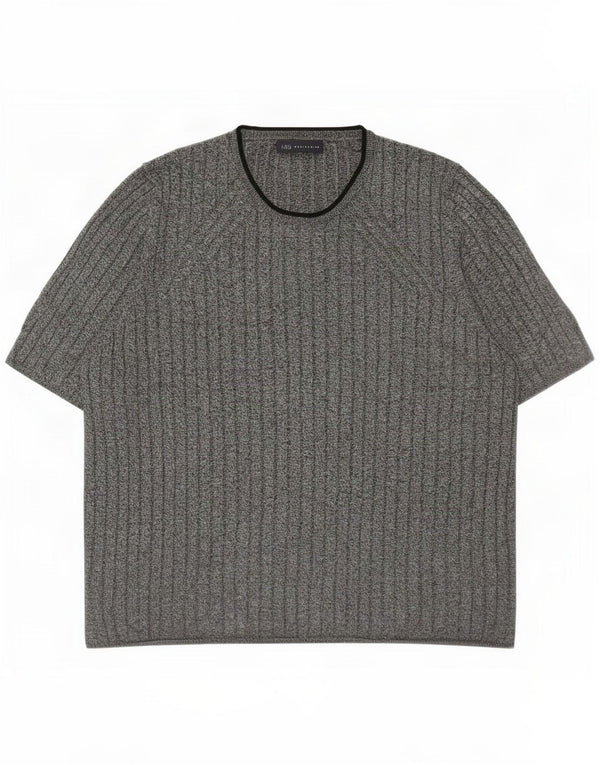 Tricou pentru femei Marks & Spencer Top Marea Britanie 22 3XL Viscoză cu pături gri