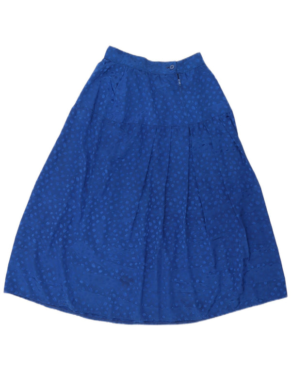 Fusta evazată pentru femei Vintage W24 XS Blue Spotted