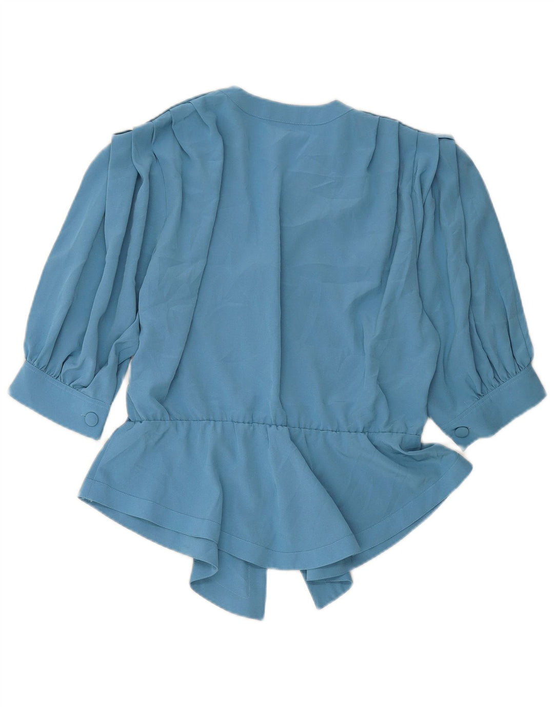 MARIO PUCCI CECCONI Bluză cămașă cu mânecă scurtă pentru femei IT 42 Medium Blue