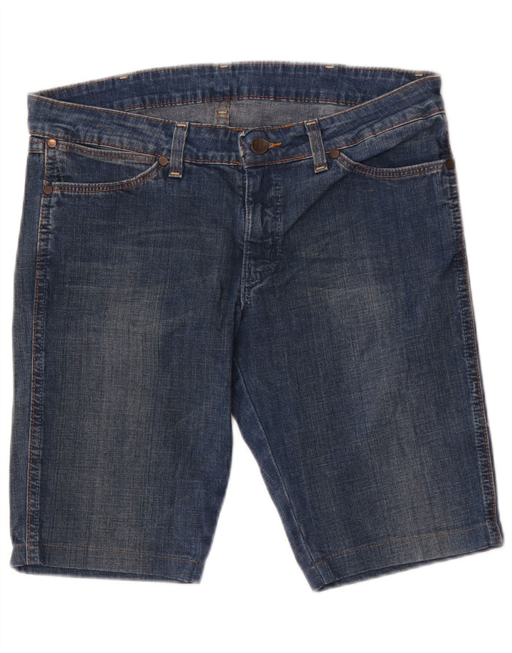 Pantaloni scurți Wrangler Iris Denim W31, bumbac albastru mediu