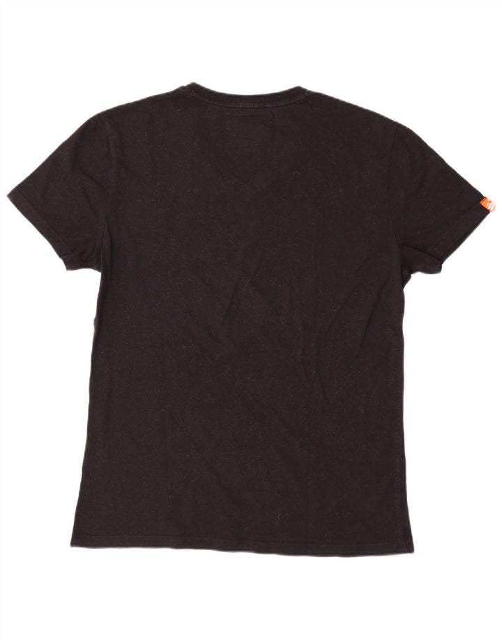 Tricou Superdry pentru bărbați Top mare din bumbac negru