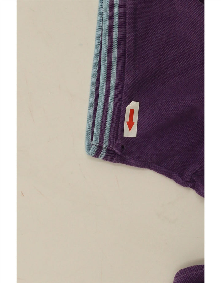 Tricou polo pentru bărbați FRED PERRY, bumbac cu dungi violet mediu