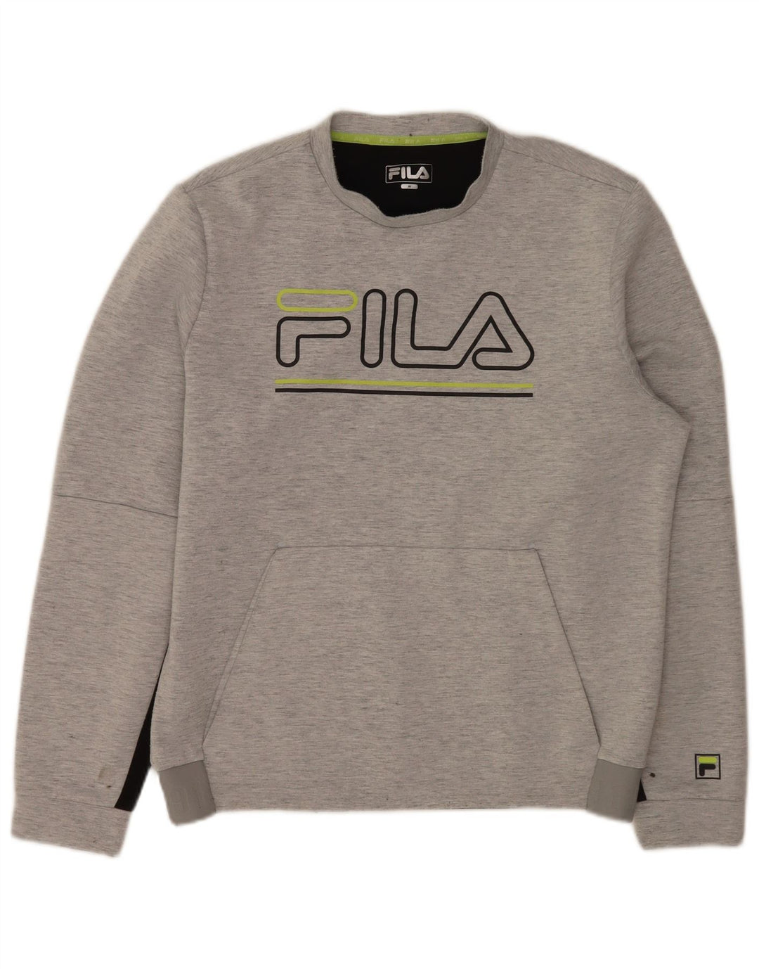 Pulover pentru bărbați Fila Graphic Pulover Gri mediu Poliester color bloc