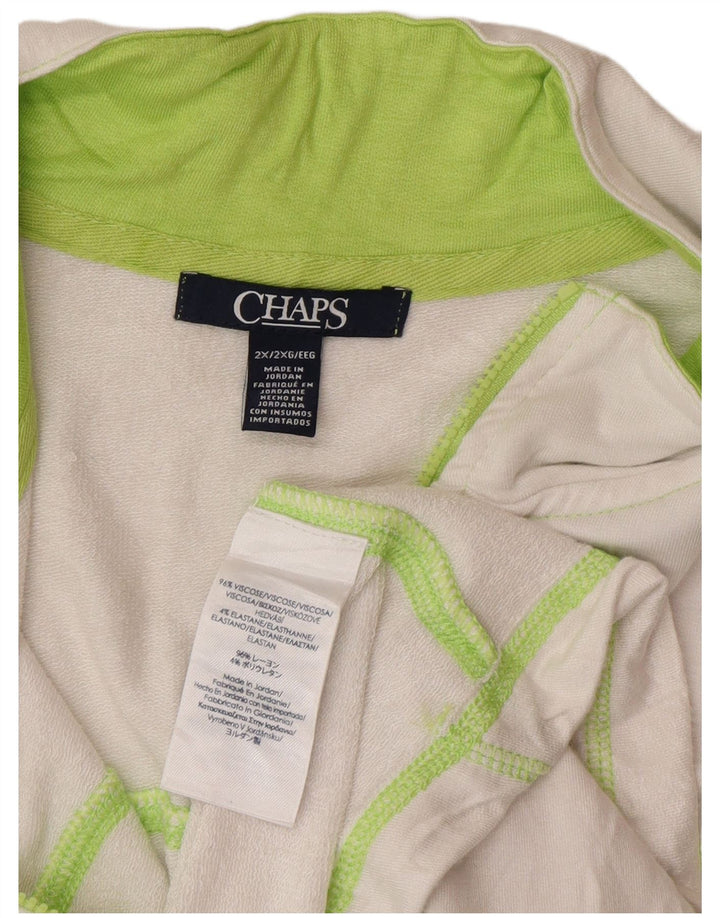 Top trening fără mâneci pentru femei Chaps UK 20 2XL, viscoză albă