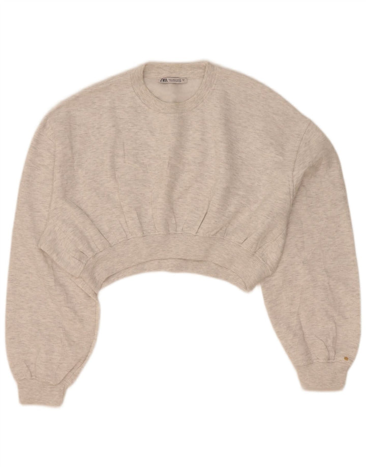 Pulover supradimensionat pentru femei Zara UK 10, mic, gri, pete