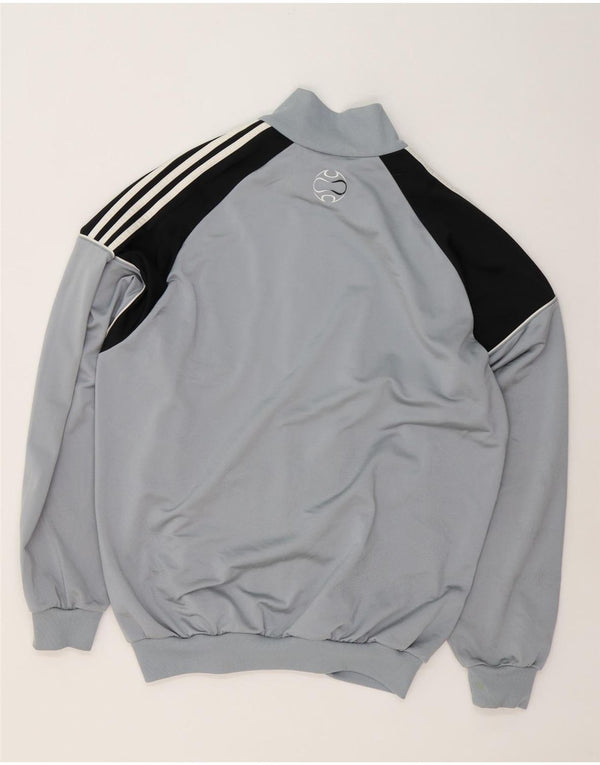 Jachetă de trening Adidas pentru bărbați IT 44/46 mare, gri, poliester color bloc