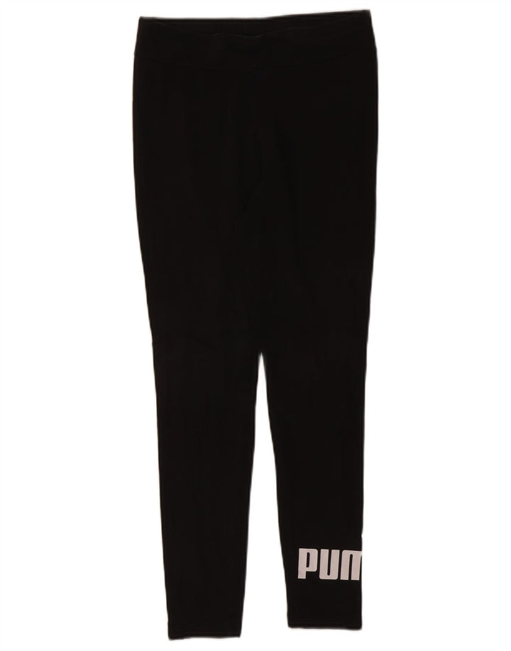 Leggings grafic Puma pentru femei UK 14, bumbac mediu negru