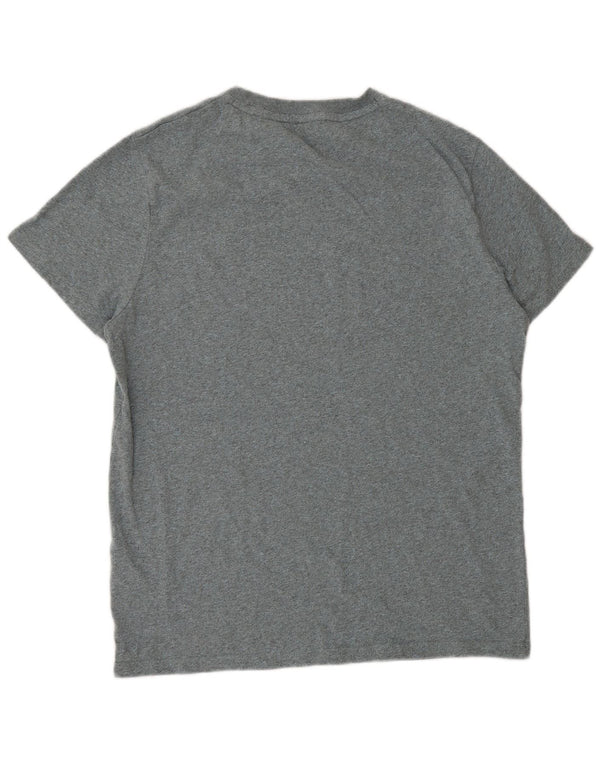 Tricou Superdry pentru bărbați Top XL bumbac cu pete gri