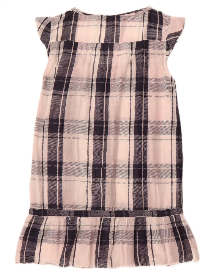 Bluză cu tunică WOOLRICH pentru femei, UK 6 XS, bumbac cu check alb