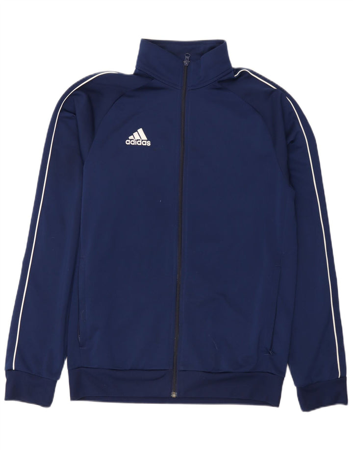 Jachetă de trening pentru bărbați Adidas, poliester, albastru, mediu