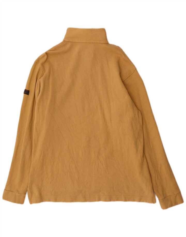 Pulover pentru bărbați Sergio Tacchini, cu fermoar și gât, XL, maro