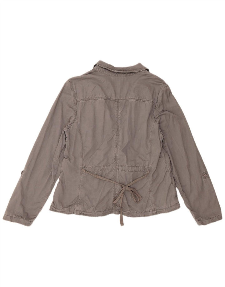 Jachetă pentru femei Eddie Bauer cu 2 nasturi, bumbac gri UK 18 XL