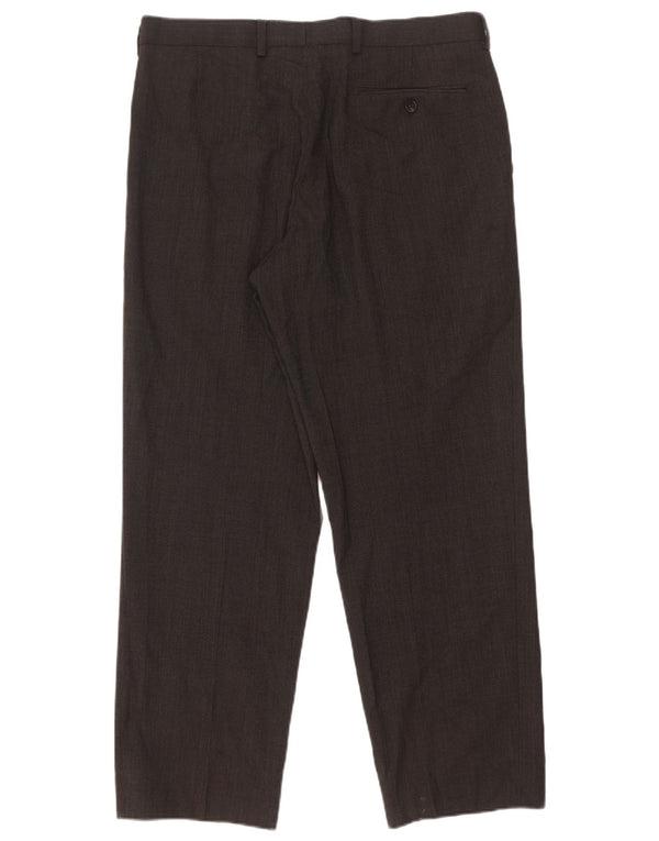 Marks & Spencer Pantaloni drepți pentru bărbați L34 L29 Poliester gri