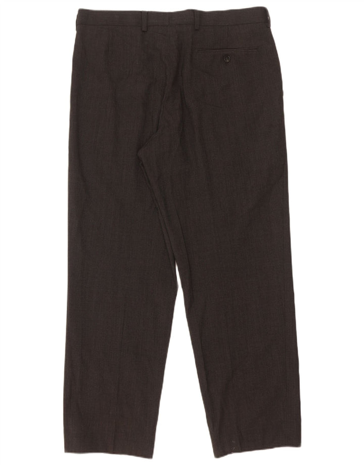 Marks & Spencer Pantaloni drepți pentru bărbați L34 L29 Poliester gri