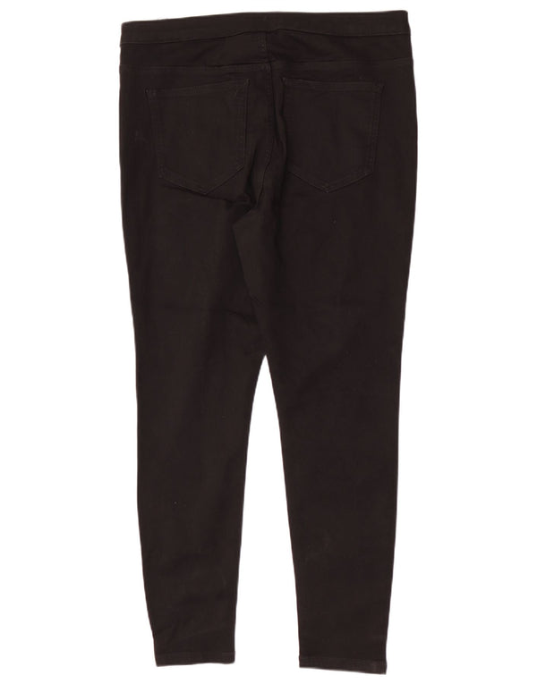 Marks & Spencer Pantaloni casual pentru femei cu talie înaltă UK 18 XL W34 L28 Negru