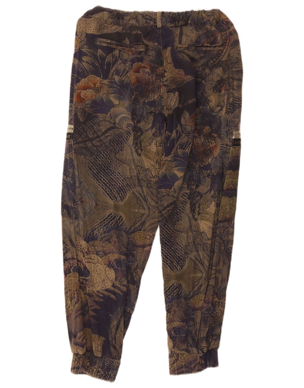 Pantaloni cargo Desigual pentru femei Joggeri Mici W30 L25 Multicolori Florali