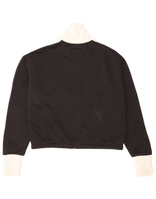 Jachetă de top pentru trening Puma Crop pentru femei UK 6 XS Poliester negru color bloc