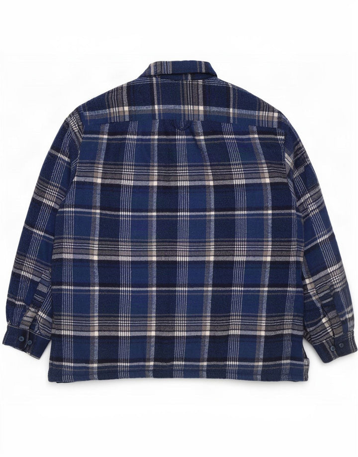 Cămașă Vintage pentru bărbați Lumberjack Flannel XL Bleumarin Check