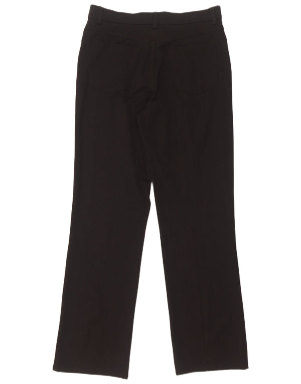 Pantaloni casual drepti pentru femei Marks & Spencer UK 14 Medium W30 L32 Negru