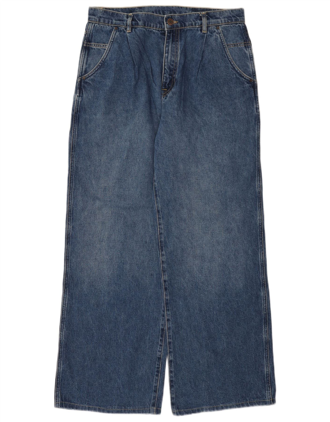 Massimo Dutti Blugi pentru damă cu picioare largi EU 40 Mediu L30 L30 Bumbac albastru