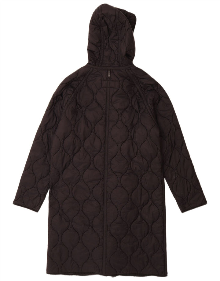 Dkny pardesiu matlasat supradimensionat pentru femei UK 10, mic, negru, nailon