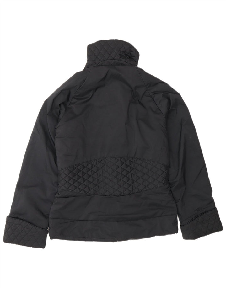 Jachetă bomber supradimensionată pentru femei Adidas UK 8 Small Negru Poliester