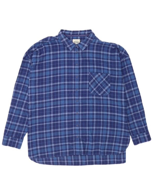 Cămașă pentru femei Fat Face Cămașă de flanel UK 20 2XL Blue Check Bumbac