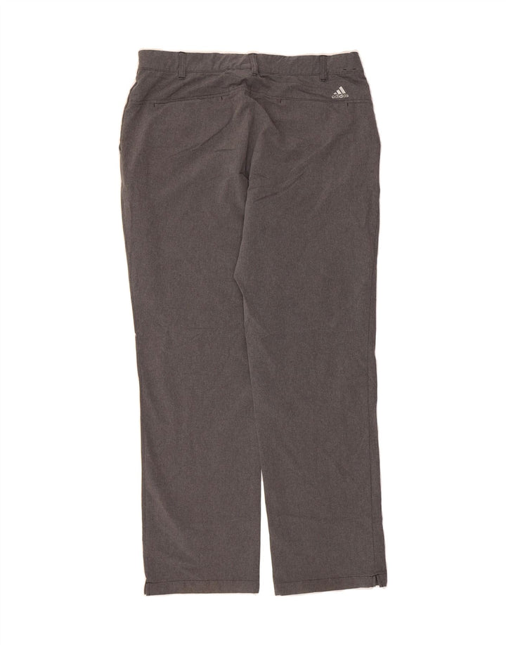 ADIDAS Mens Straight Chino Trousers W36 L32 Grey Polyester Vintage Adidas and Second-Hand Adidas from Messina Hembry 