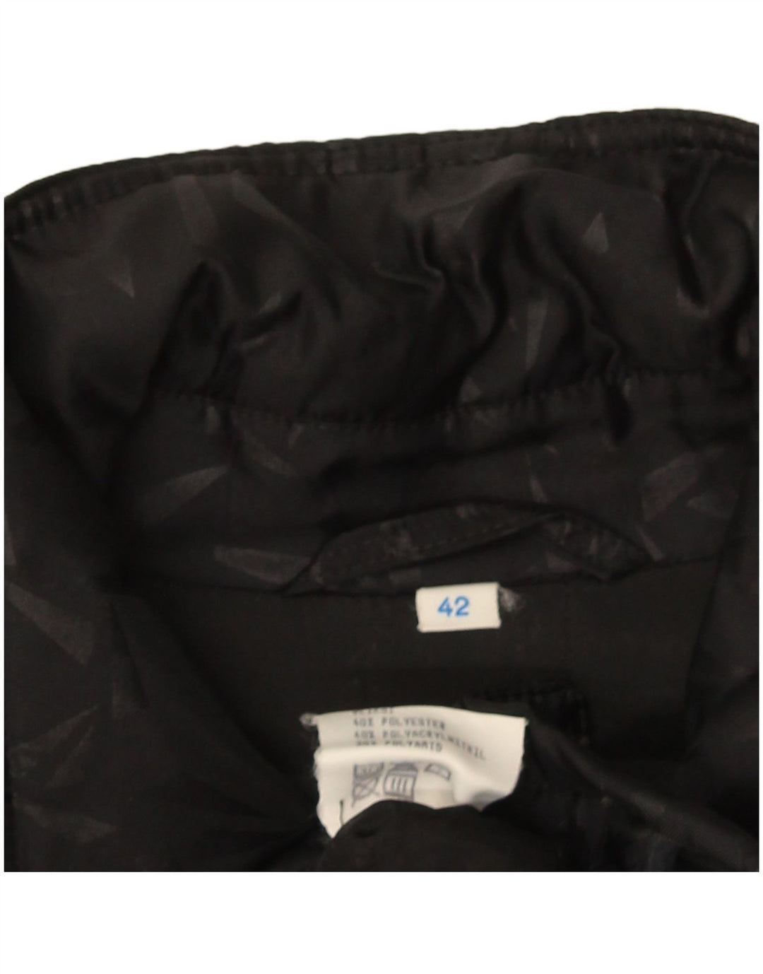 Jachetă de vânt supradimensionată pentru femei Vintage IT 42 Medium Negru Geometric