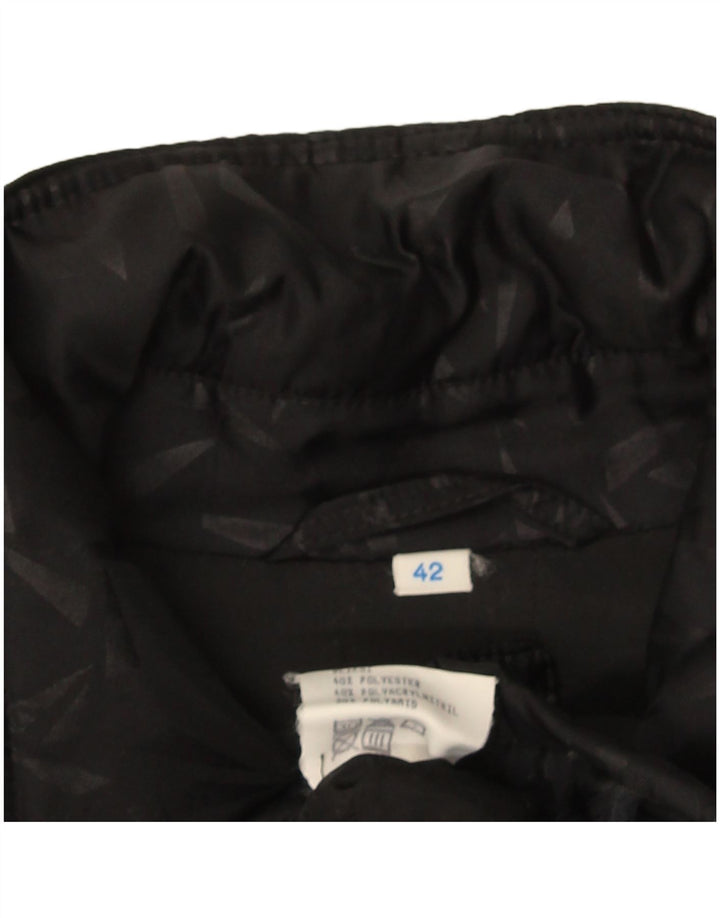 Jachetă de vânt supradimensionată pentru femei Vintage IT 42 Medium Negru Geometric