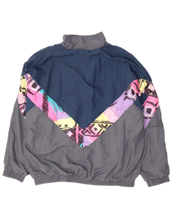 Jachetă de trening pentru bărbați vintage, XL, gri, poliester, anii 90