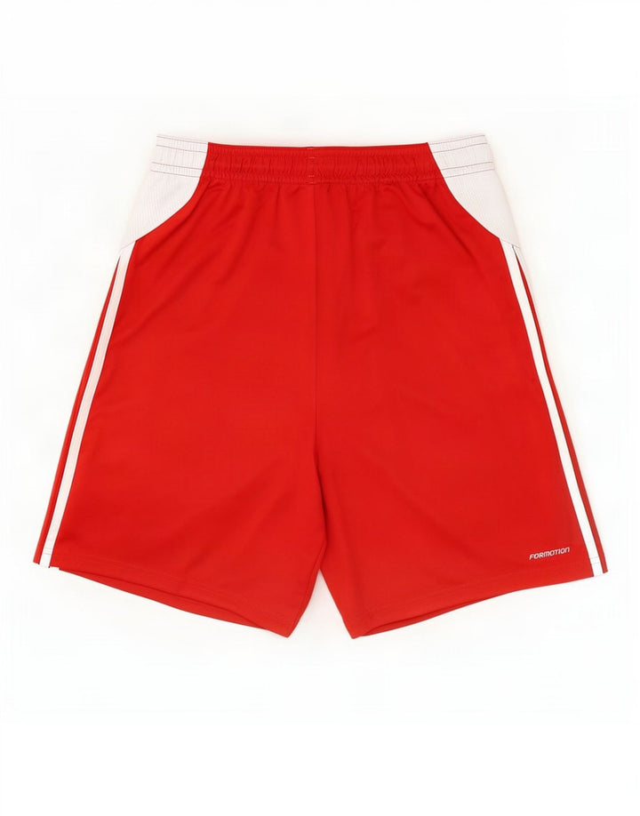 Pantaloni scurți sport Adidas pentru bărbați, mari, roșii, din poliester color bloc