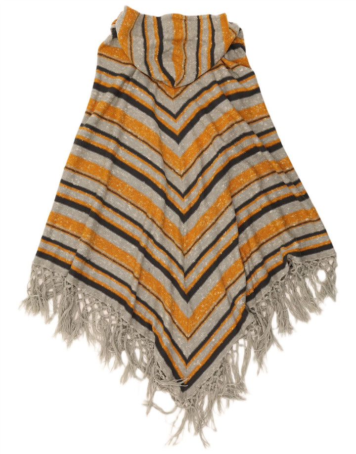 Pulover Cardigan Vintage pentru Femei cu Glugă Mărime Unică, Multicolore, în dungi