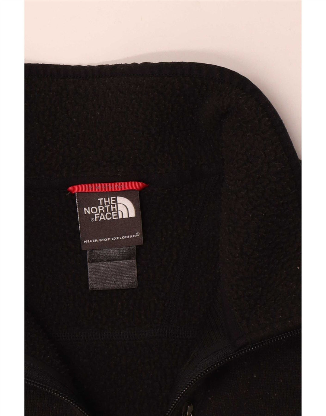 Pulover pentru bărbați The North Face, cu fermoar și gât, mediu negru