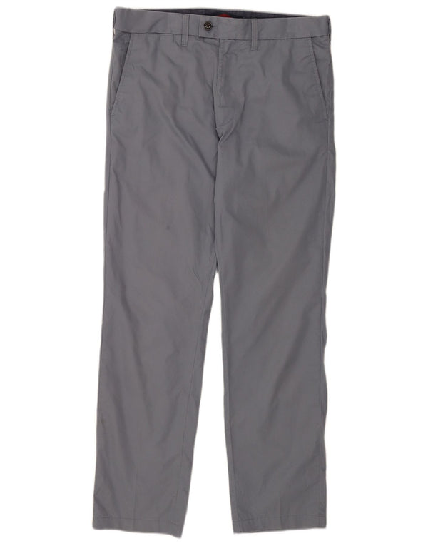 Pantaloni chino drepți pentru bărbați Marks & Spencer L32 L31 Bumbac albastru