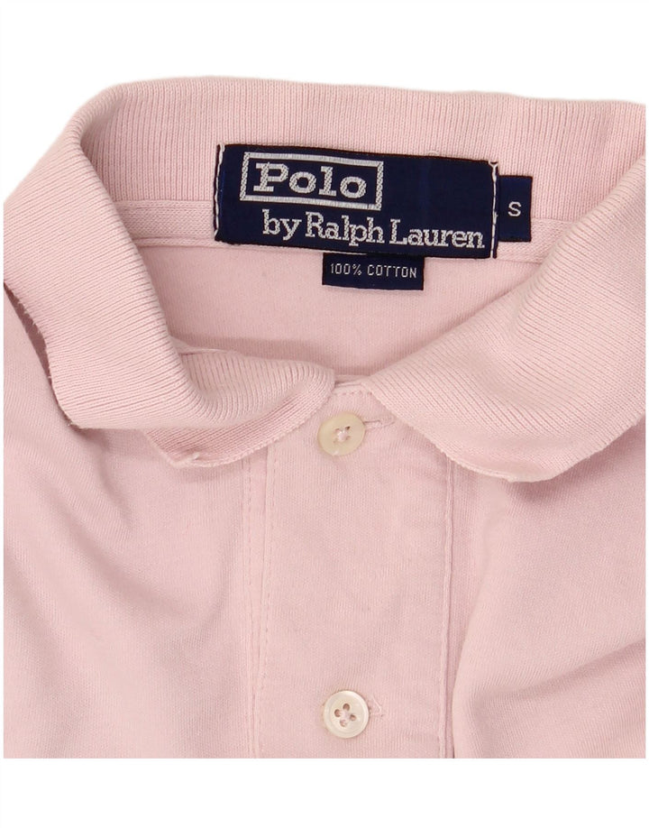POLO RALPH LAUREN Tricou polo pentru bărbați, bumbac roz mic