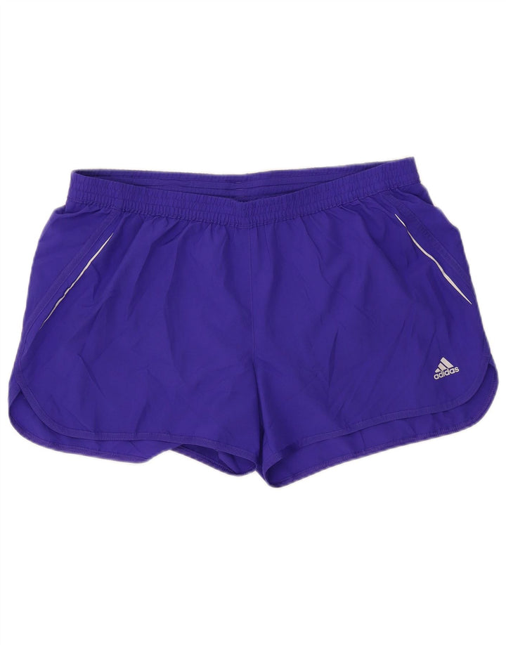 Pantaloni scurți sport Climalite ADIDAS pentru femei UK 18 XL Poliester violet
